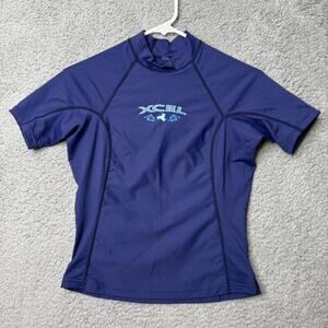 XCEL Rash Guard UV Protection Youth Size 10 Blue Surf